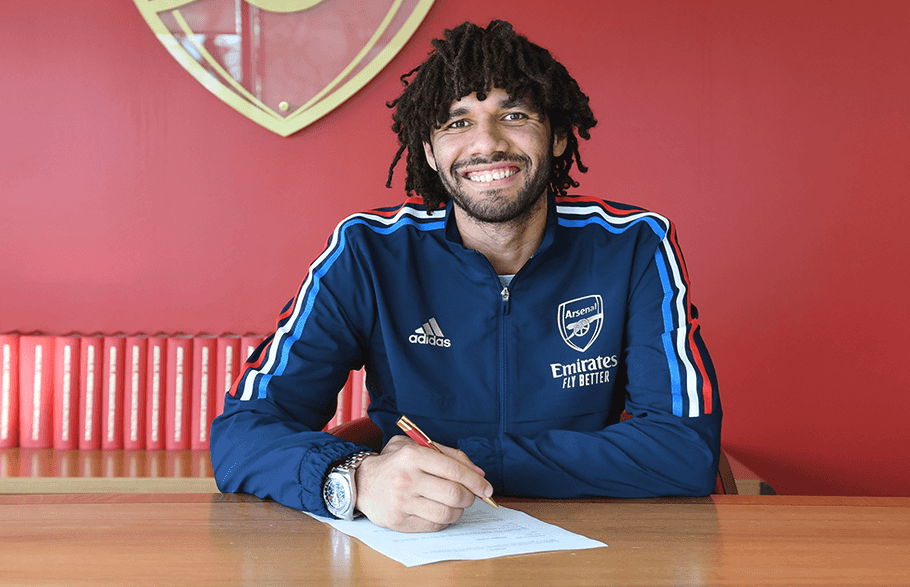 Arsenal gia hạn hợp đồng với tiền vệ Mohamed Elneny