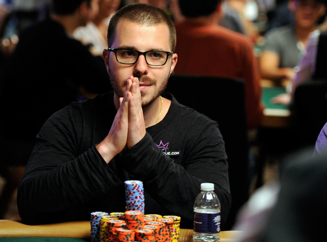 Dan Smith was the chip leader for a large portion of Day 4 in the $10,000 buy-in No-limit Texas Hold 'em World Championship at the World Series of Poker on Friday. The