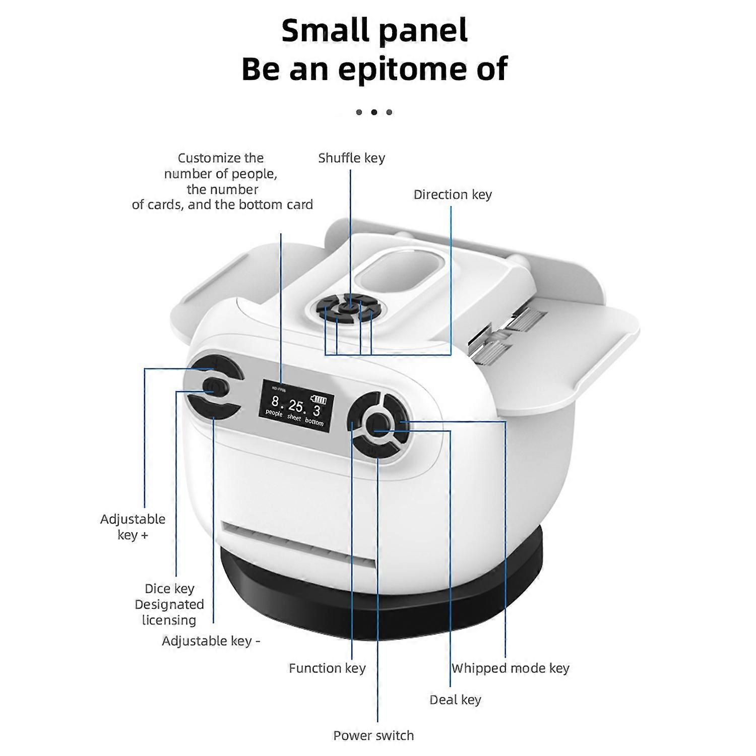 Automatic Card Shuffler and Dealer Machine 360 Degree Rotating 2 Deck ...