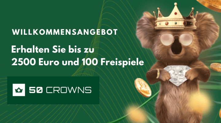 50 Сrowns Casino Bonus - 1500€ + 200 FS erhalten!