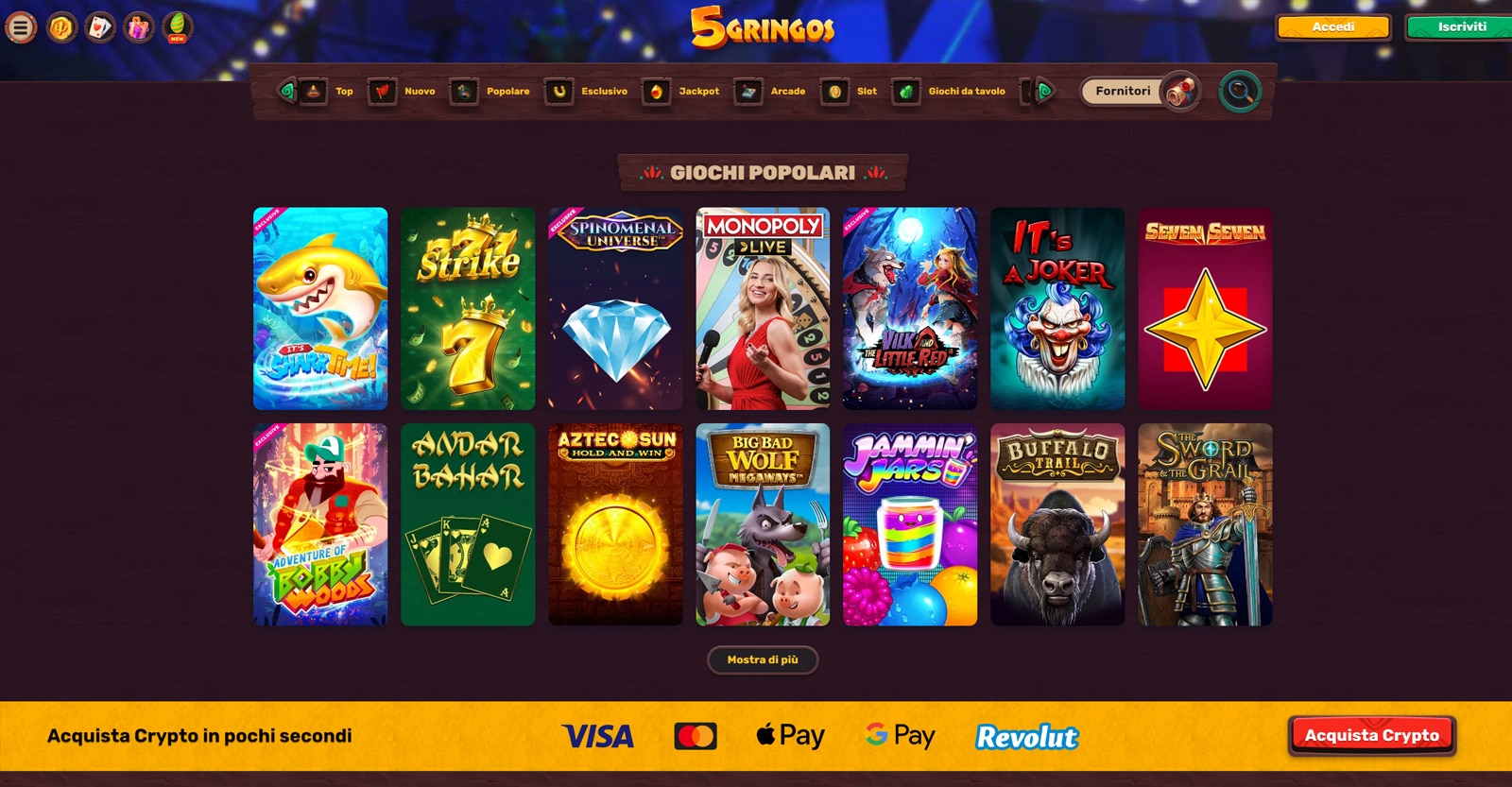 5Gringos Casino Recensione Italia ️ Bonus di Benvenuto 2025