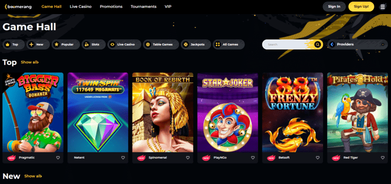 Boomerang Score: 76 of 100 | Bonuses ⊕ Extra Offers >