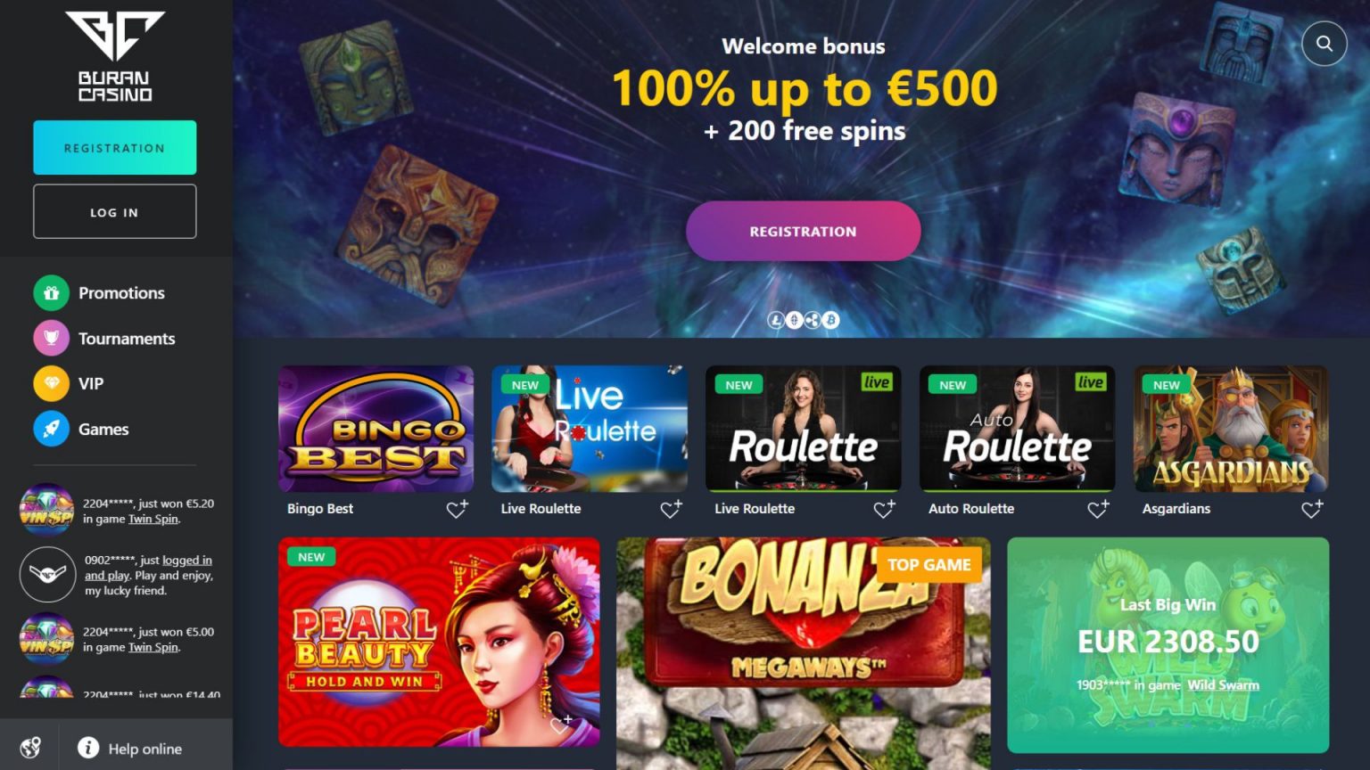 Buran Casino review – great offers and top prizes! - Minimum Deposit ...