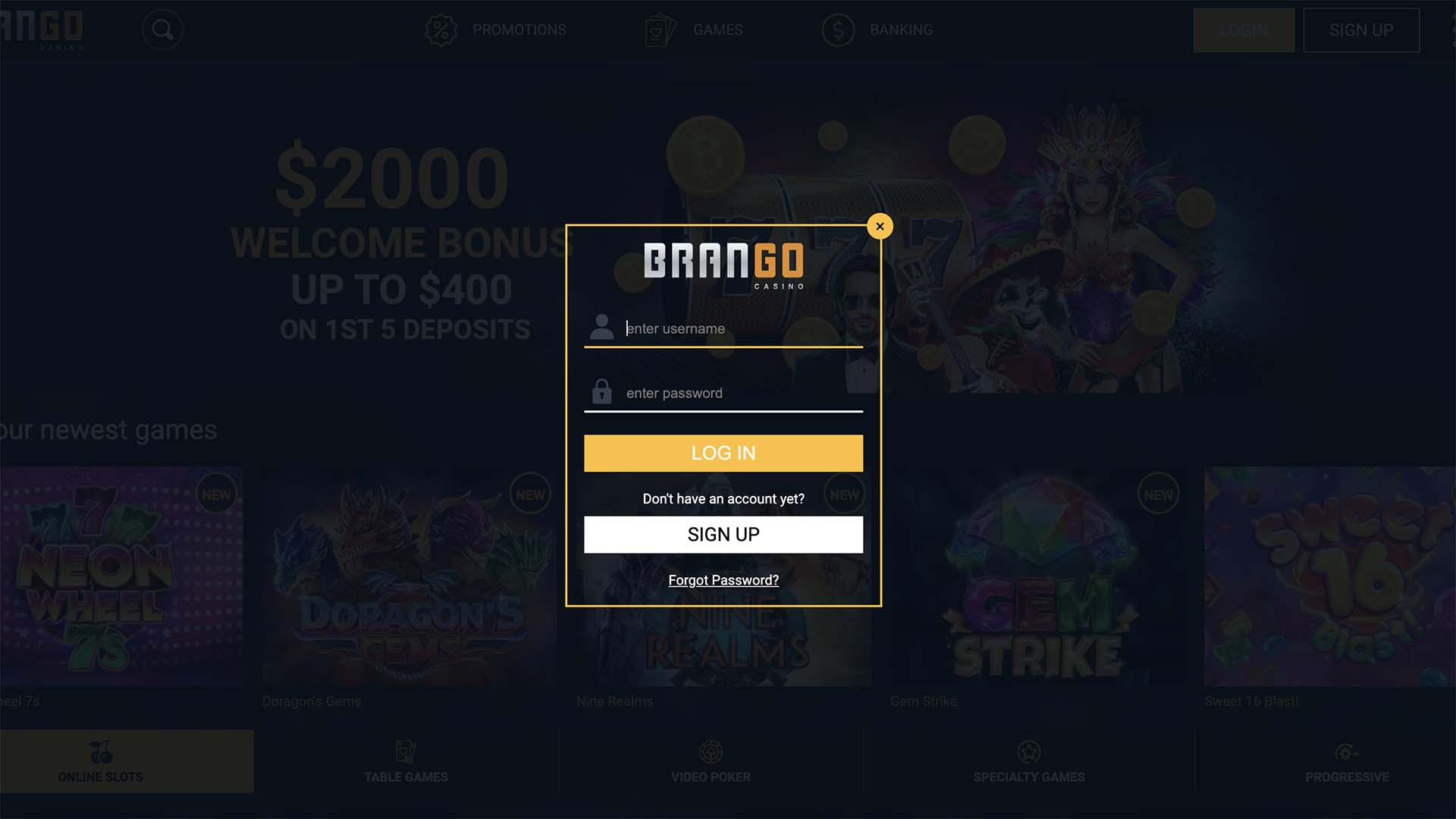Brango Casino Login: RTG Games & Canada Review (2023)