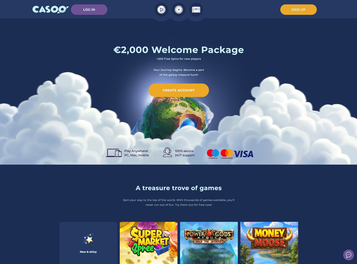 Casoo Casino Review ️ Redeem up to AU$3000 on your first 4 deposits ...