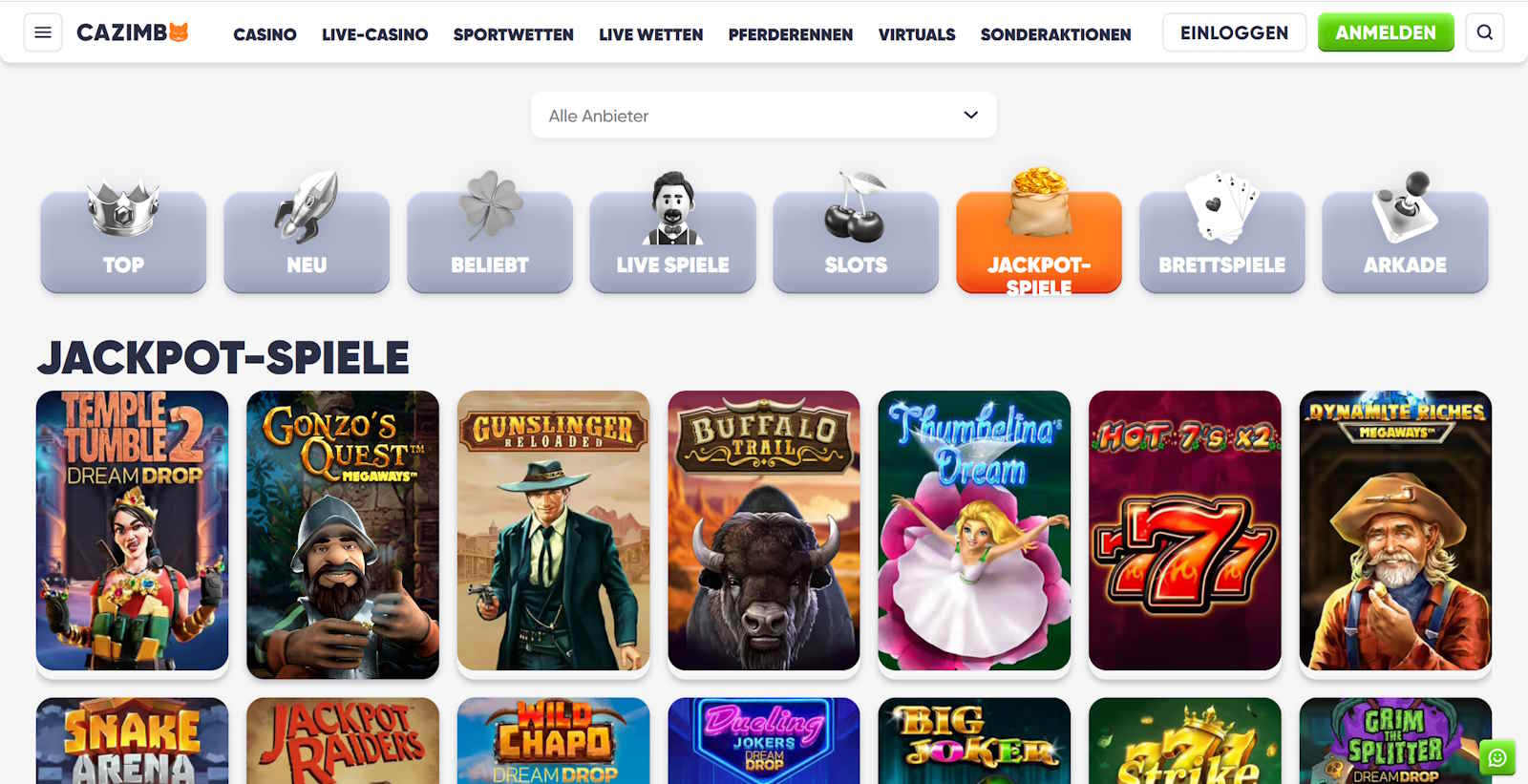 Cazimbo - Ab sofort 500 € Bonus & 200 Free Spins