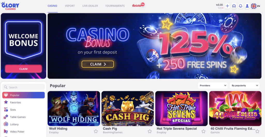 Glory Casino KZ - играйте в слоты и другие игры онлайн - официальный ...