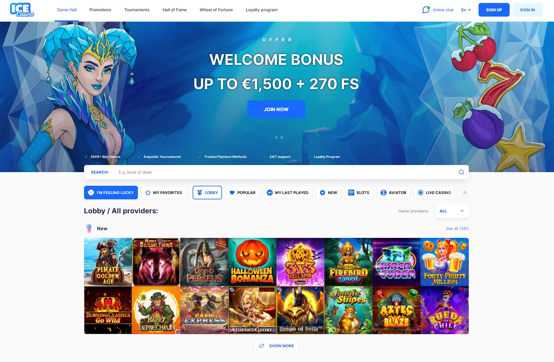Ice Casino Bonus + Promo Code Registration Login
