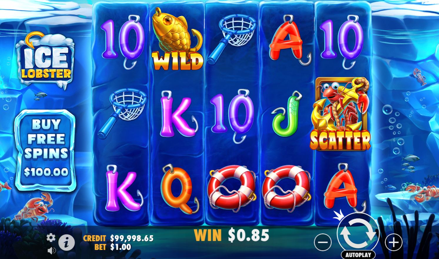 Ice Lobster slot by Pragmatic Play, free demo, full review.