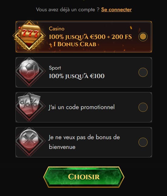 Legiano Casino - Bonus exclusifs et jeux en ligne