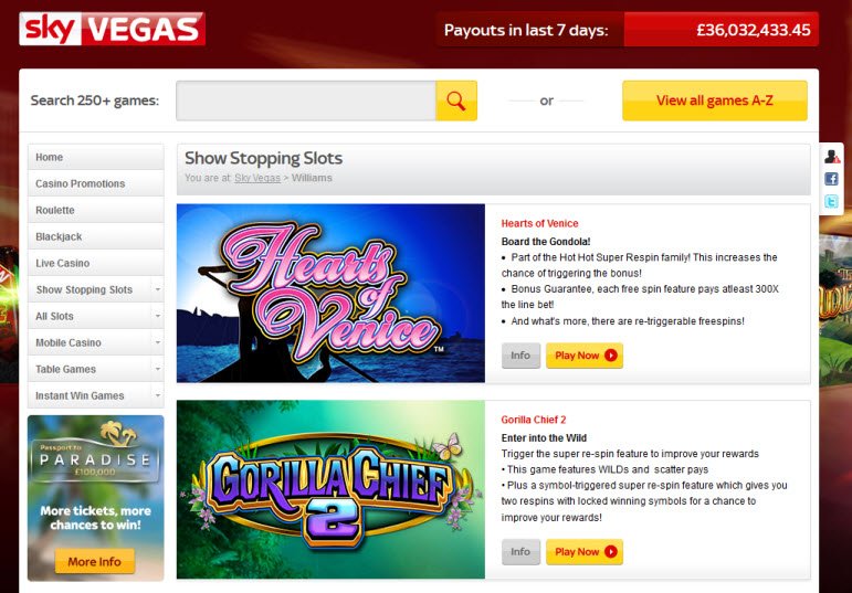 Sky Vegas Online Casino Reviews & Ratings | Vegasmaster