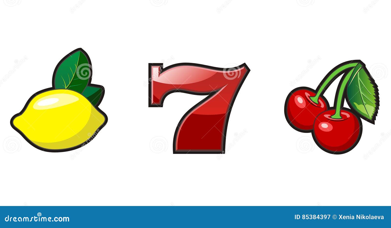 Slot Machine With Sevens Vector Illustration | CartoonDealer.com #83408612