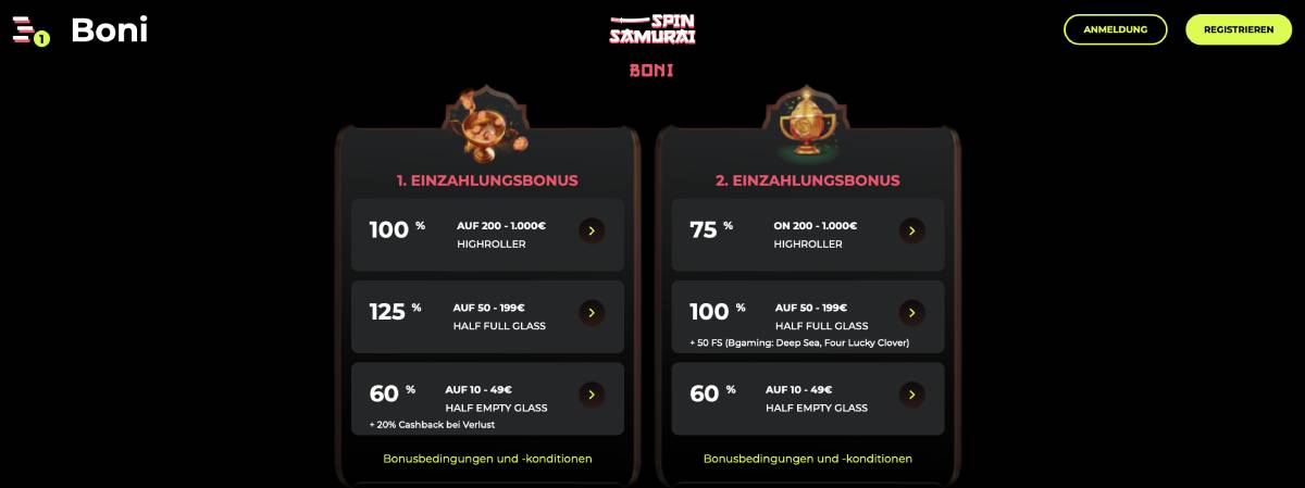 Spin Samurai Casino + € 2000 Spin Samurai Bonus Neues Casino!